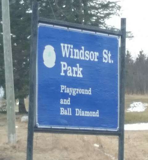 WINDSOR PARK, tennis courts, a ball field.